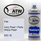 Preview: Fiat, Ivory Pearl / Perla Weiss Pearl, 020 / B: 400ml Sprühdose, von ATW Autoteile West.